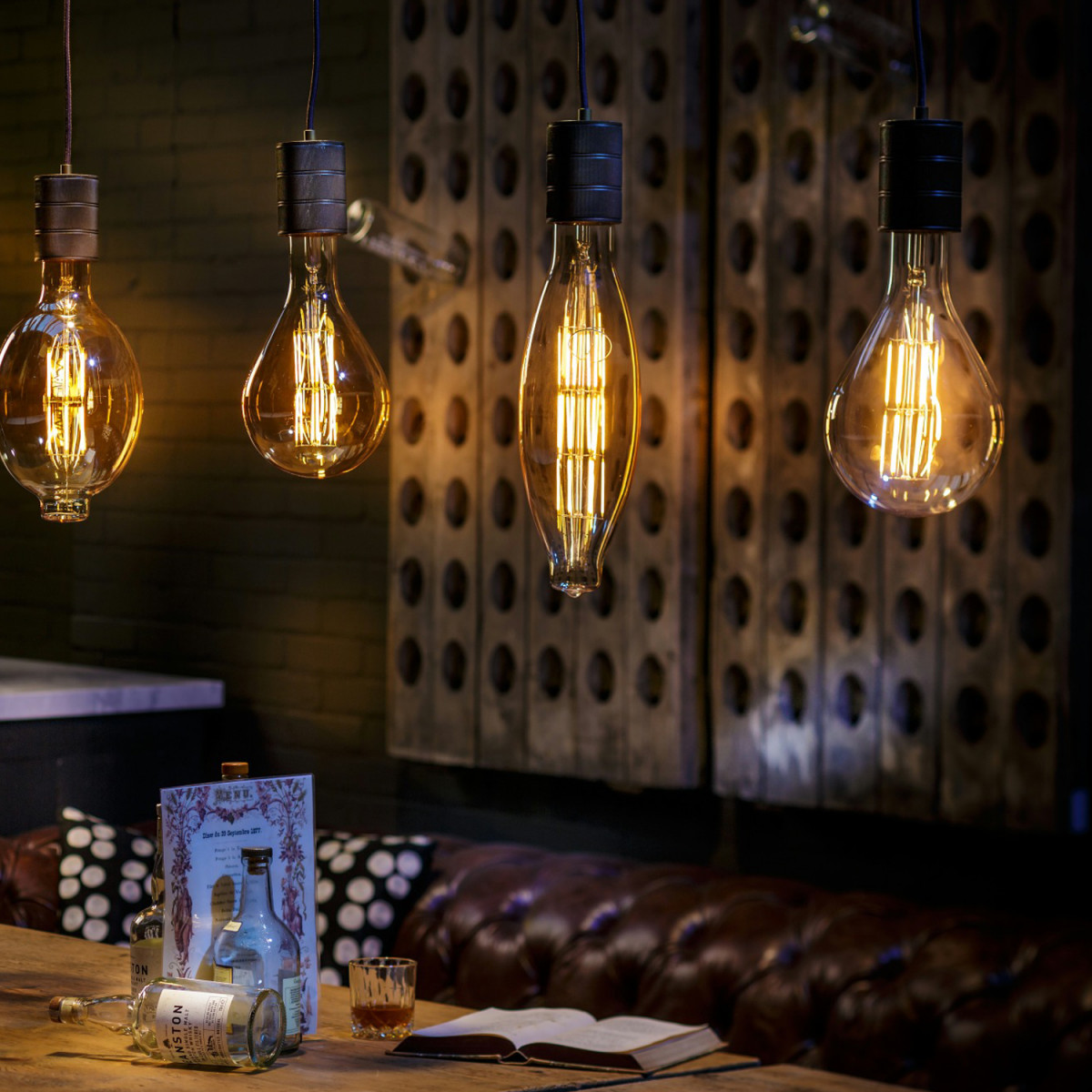 Deckenplatte Schwarz Groß 3er